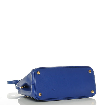 Prada Saffiano Small Galleria Double Zip Tote Royal 4 of 7