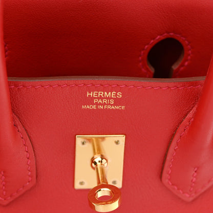 Hermes Swift Birkin 25 Rouge Casaque 6 of 13