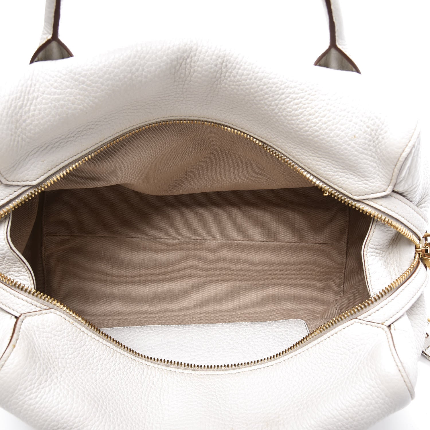 Prada Vitello Daino Medium Top Handle Bag White 4 of 13