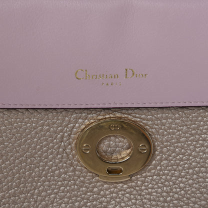 Christian Dior Metallic Bullcalf Small Be Dior Flap Pale Gold 5 of 10