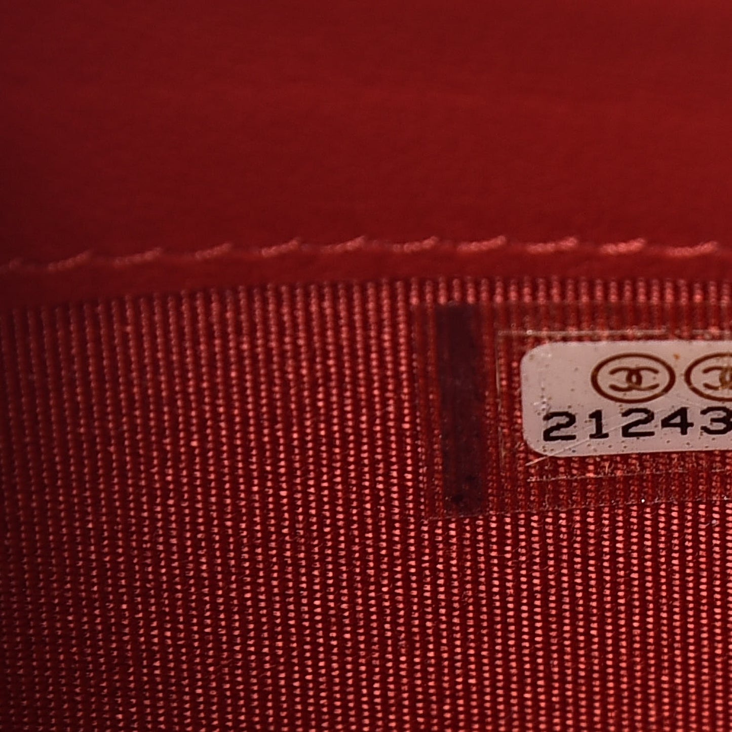 Lambskin Quilted Boy Wallet On Removable Chain WOC Red