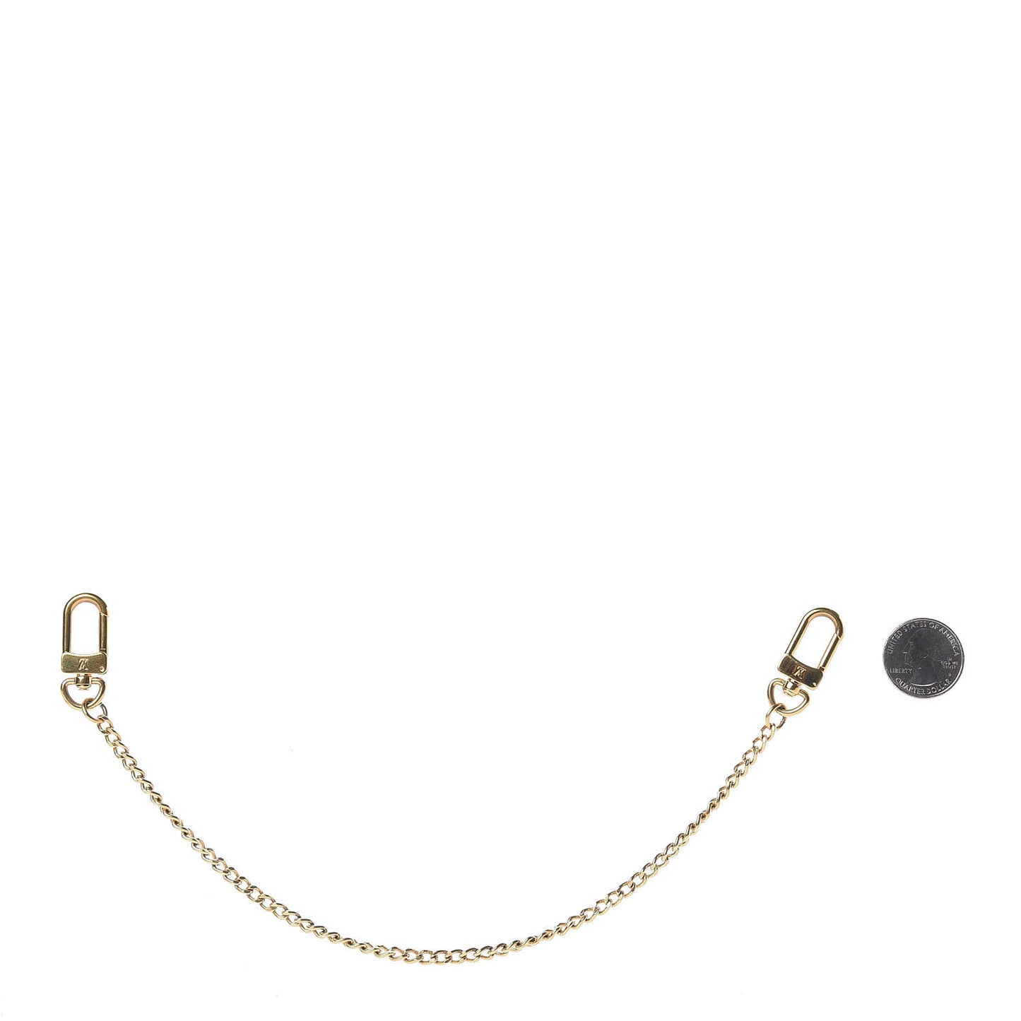 XL Pochette Extender Key Ring Chain Gold