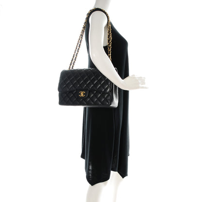 Chanel Caviar Quilted Jumbo Double Flap Black 2 of 8