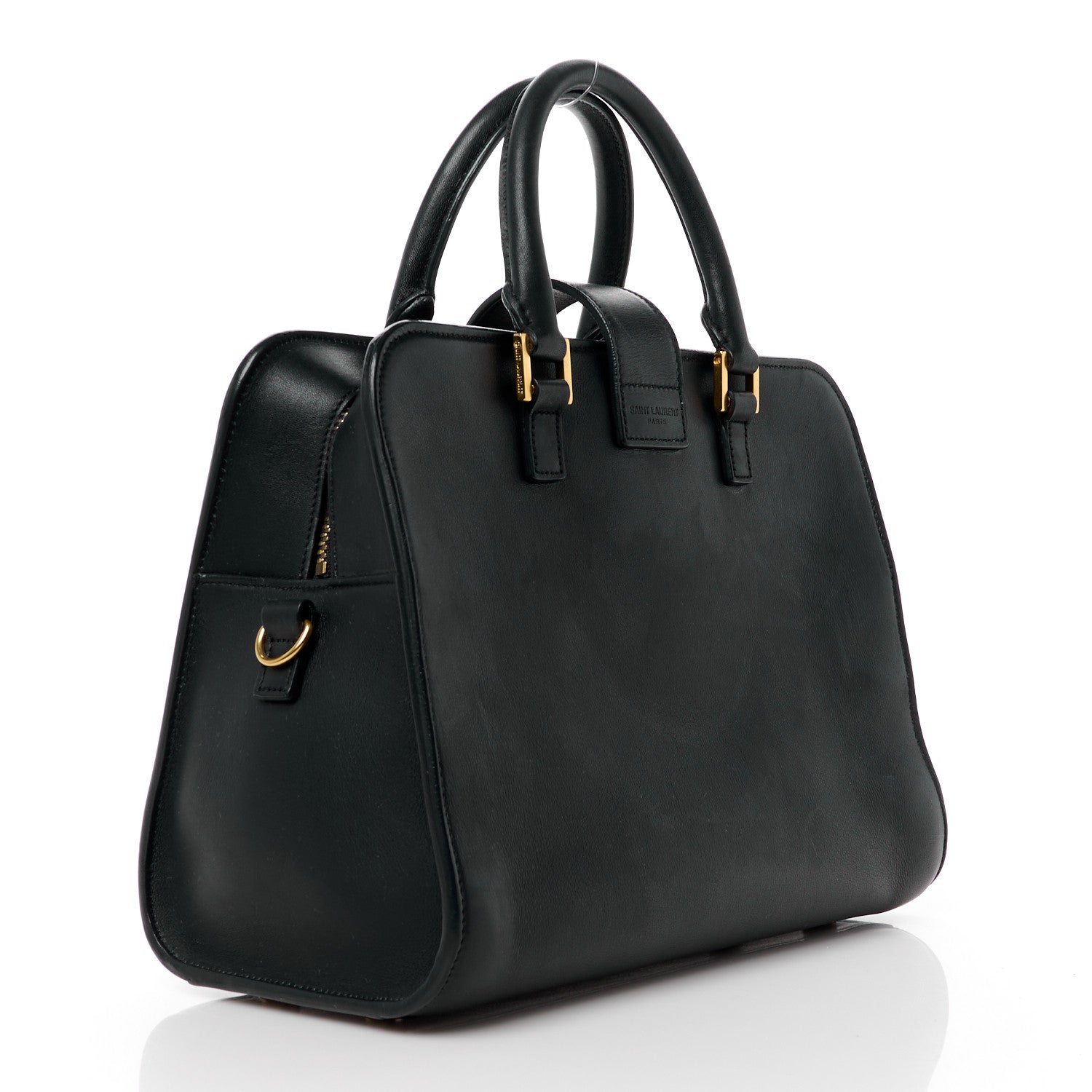 Saint Laurent Smooth Calfskin Small Monogram Cabas Black 3 of 11