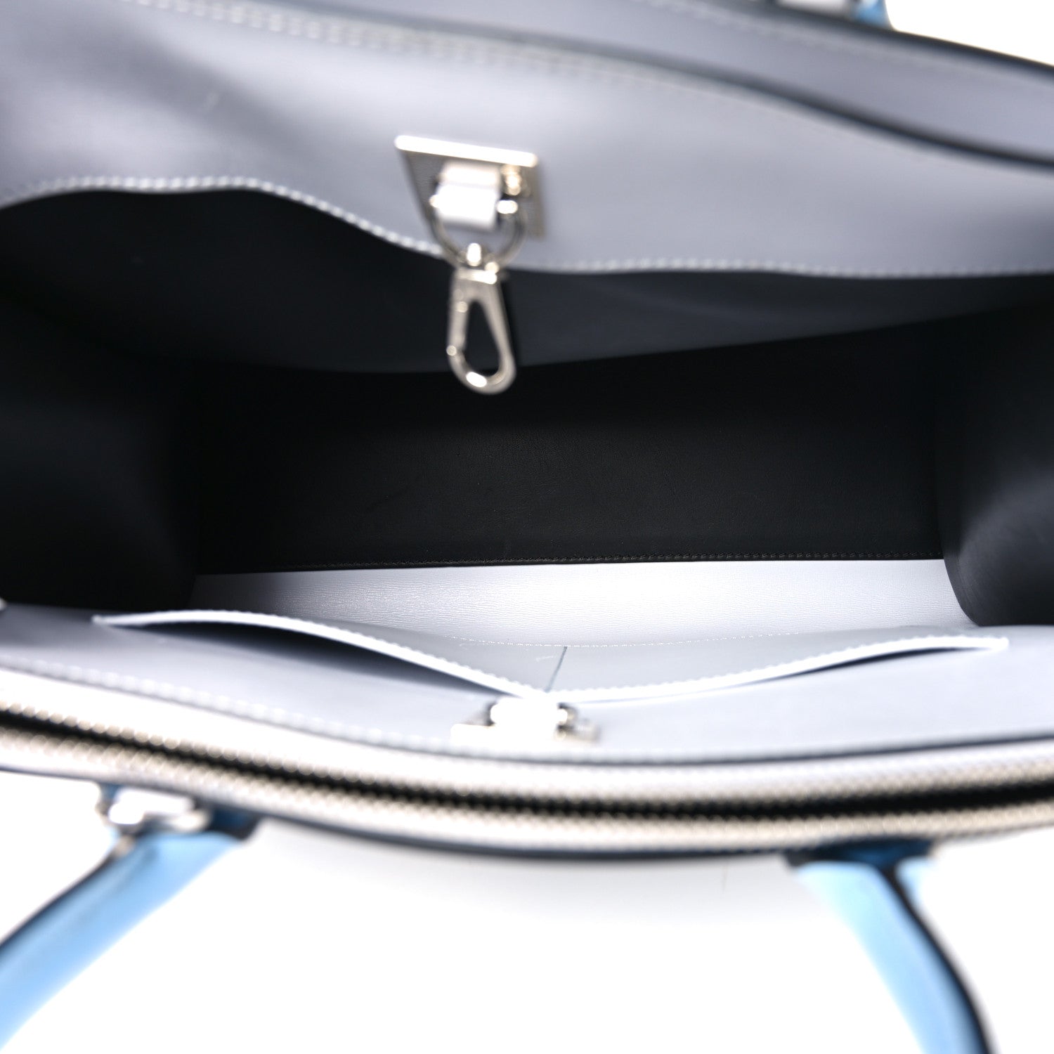 Louis Vuitton Taurillon City Steamer MM Black Blue 5 of 9