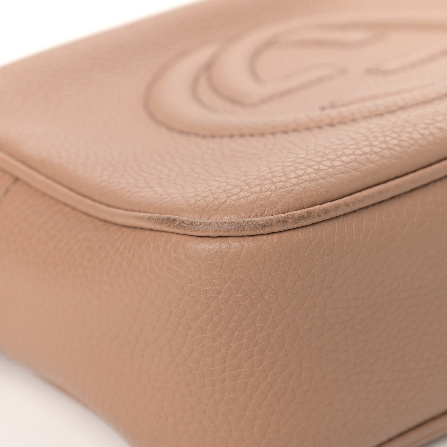 Gucci Pebbled Calfskin Small Soho Disco Bag Camelia 8 of 17