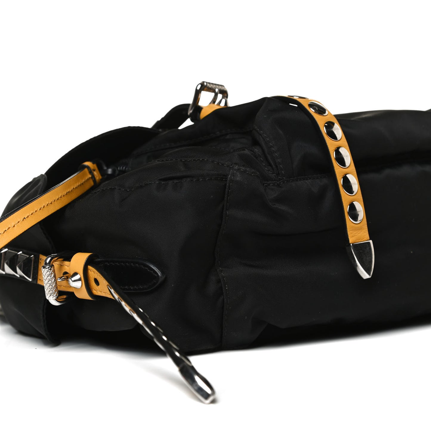 Nylon New Vela Studded Messenger Black Soleil
