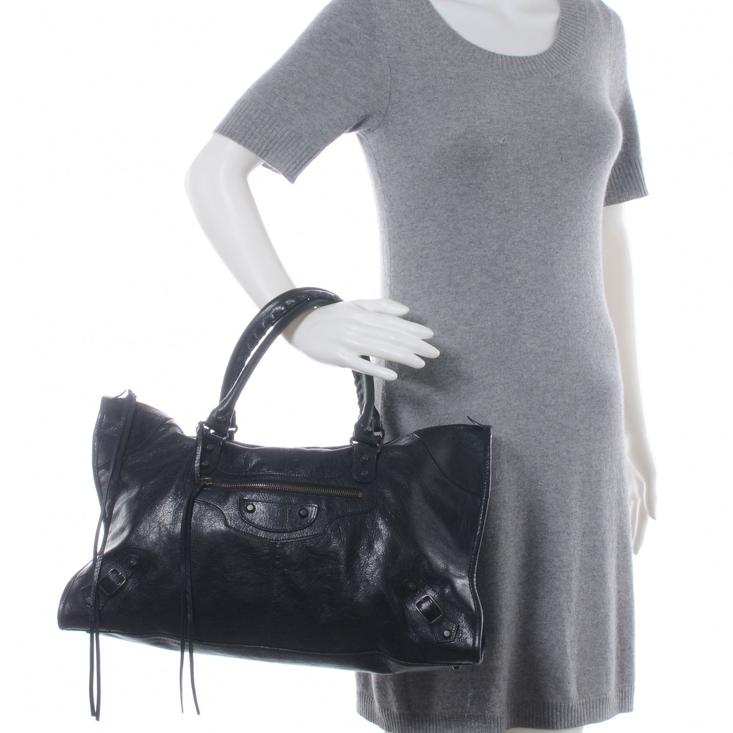 Balenciaga Agneau Work Black 2 of 7