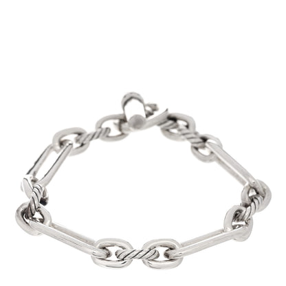 David Yurman Sterling Silver Diamond Lexington Chain Bracelet 2 of 3