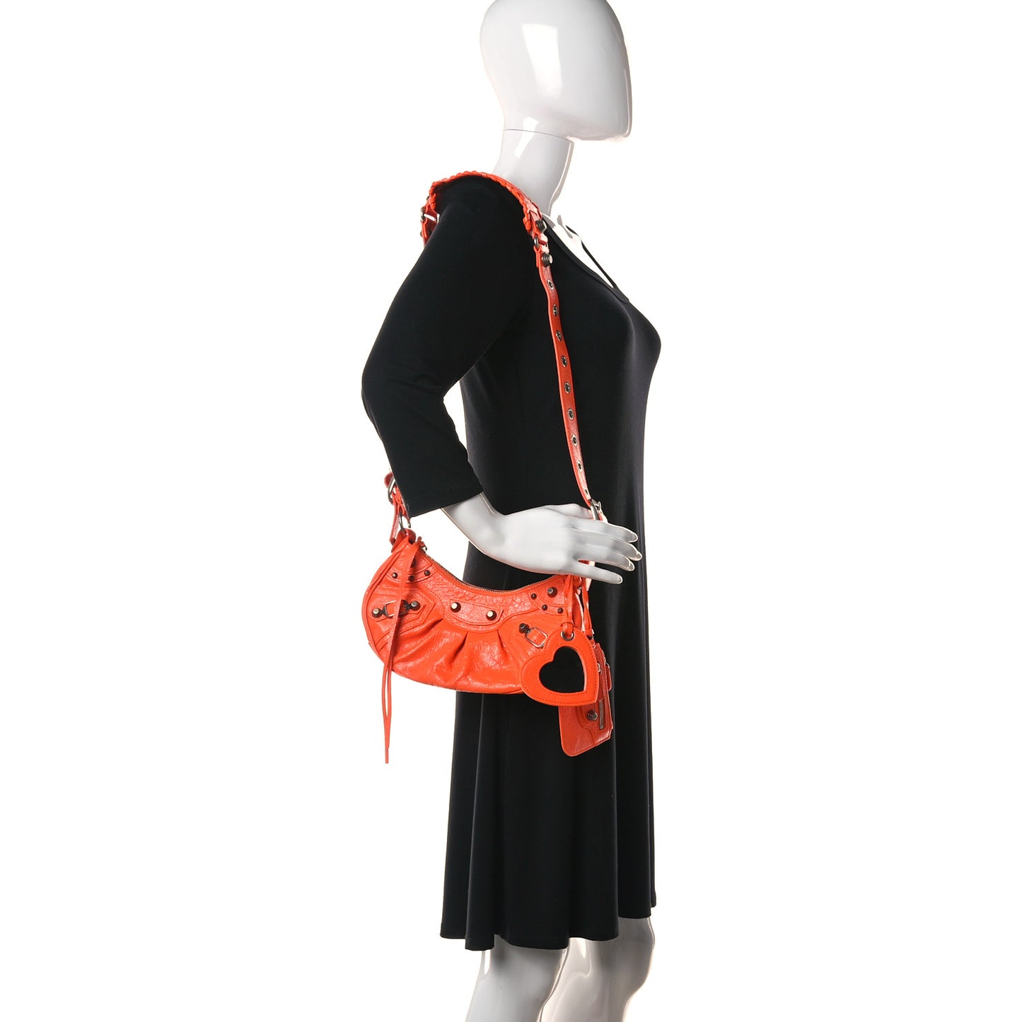 Agneau Arena Le Cagole Shoulder Bag XS Orange