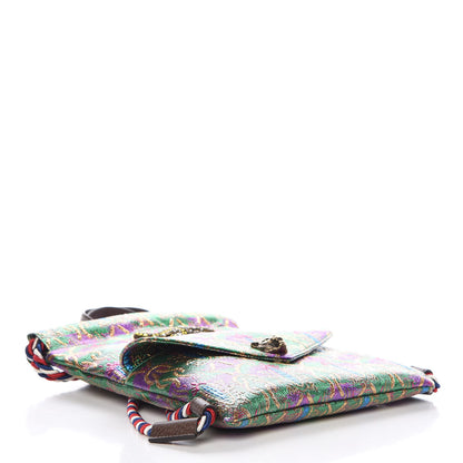 Gucci Brocade Animalier Bow Drawstring Backpack Multicolor 4 of 8