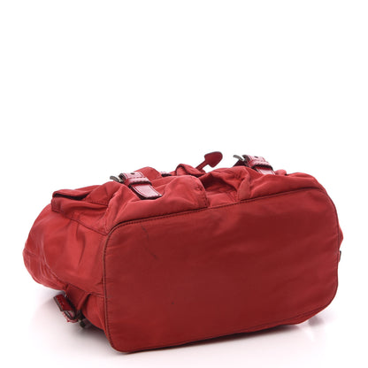 Prada Nylon Vela Small Backpack Rosso 3 of 14