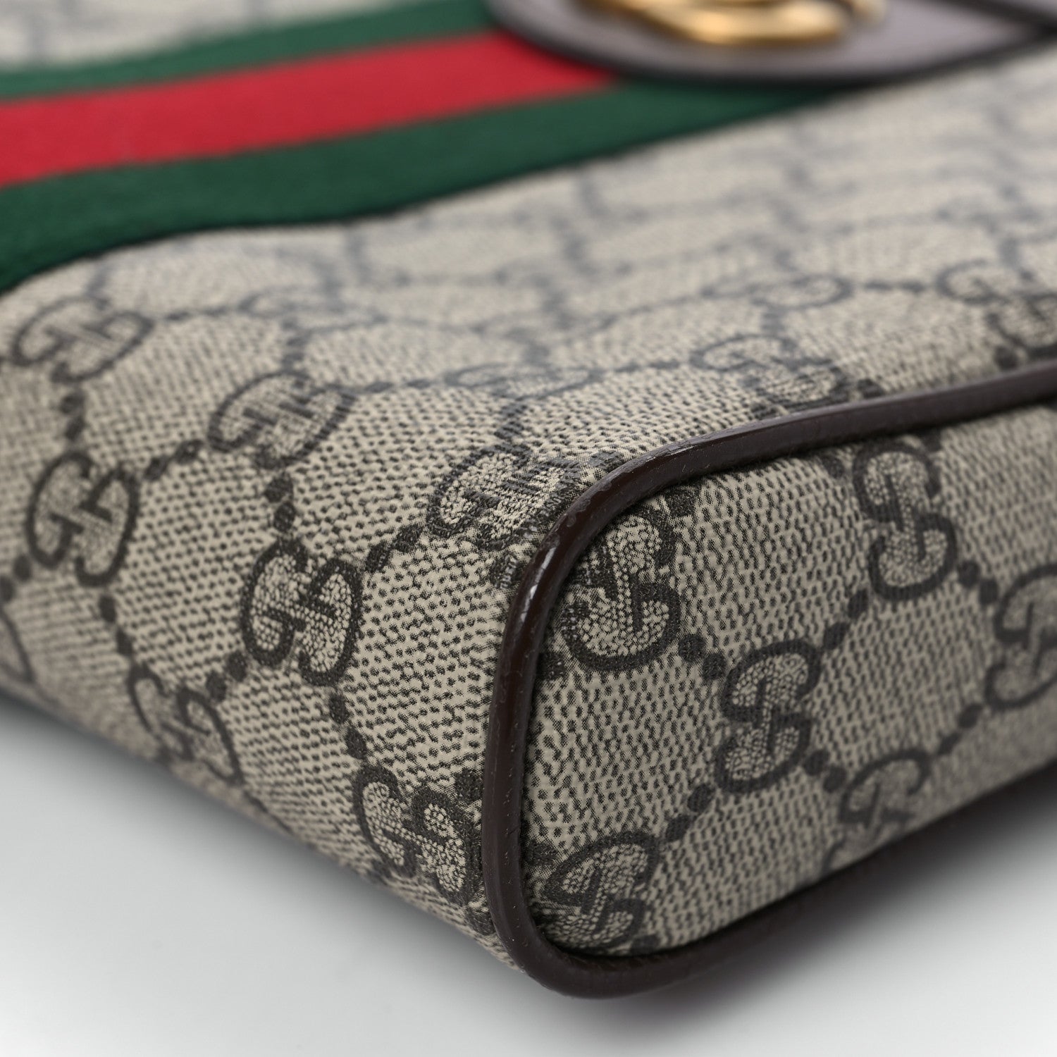 Gucci GG Supreme Monogram Web Small Ophidia Messenger Bag Brown 9 of 9