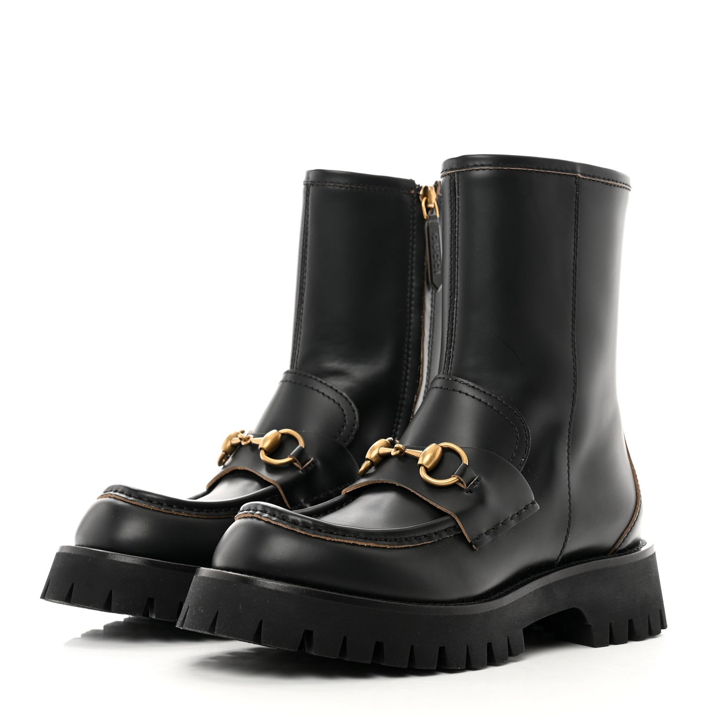 Cordovan Lux Womens Harald Horsebit 25mm Platform Boots 36 Black