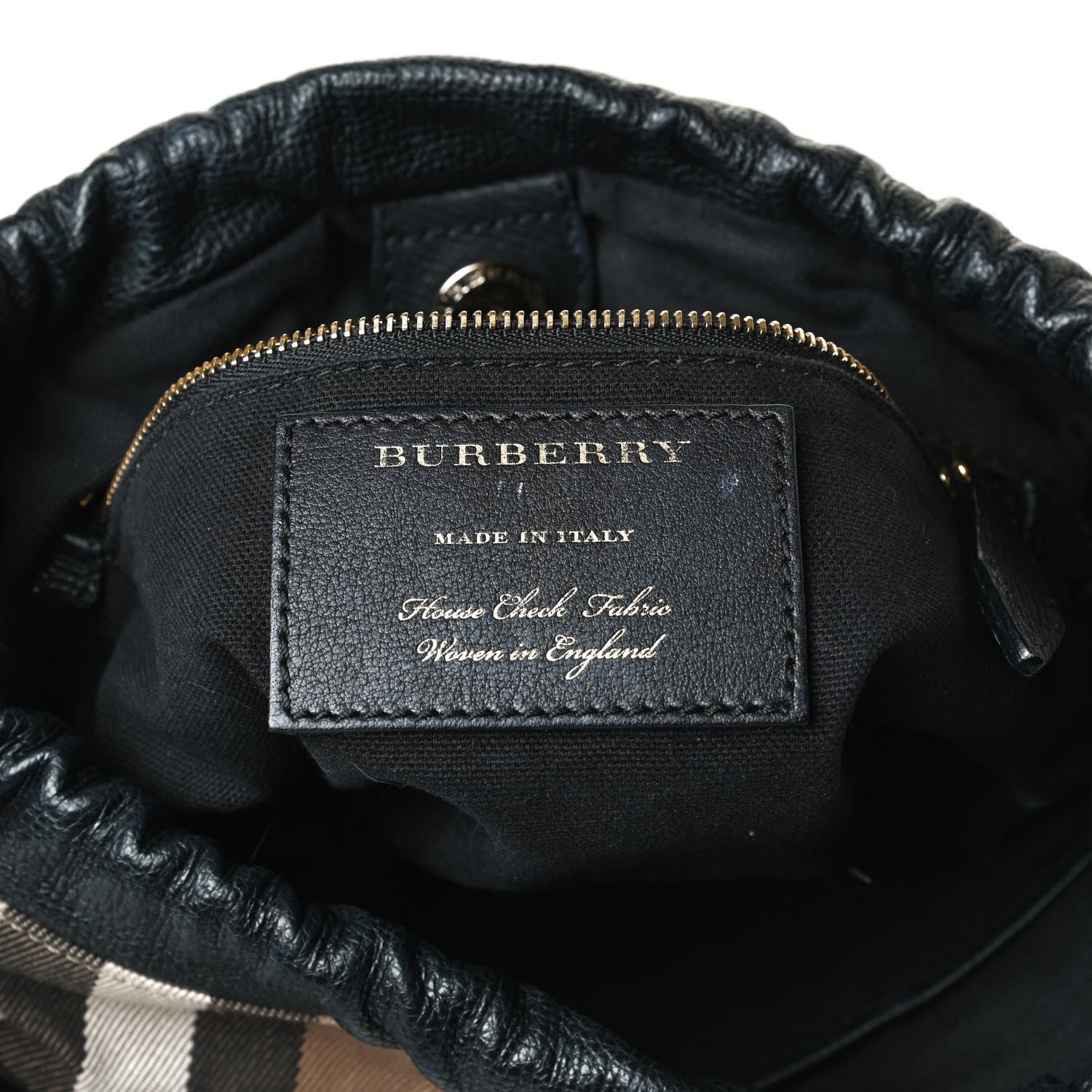 Burberry Calfskin House Check Little Crush Black 6 of 20