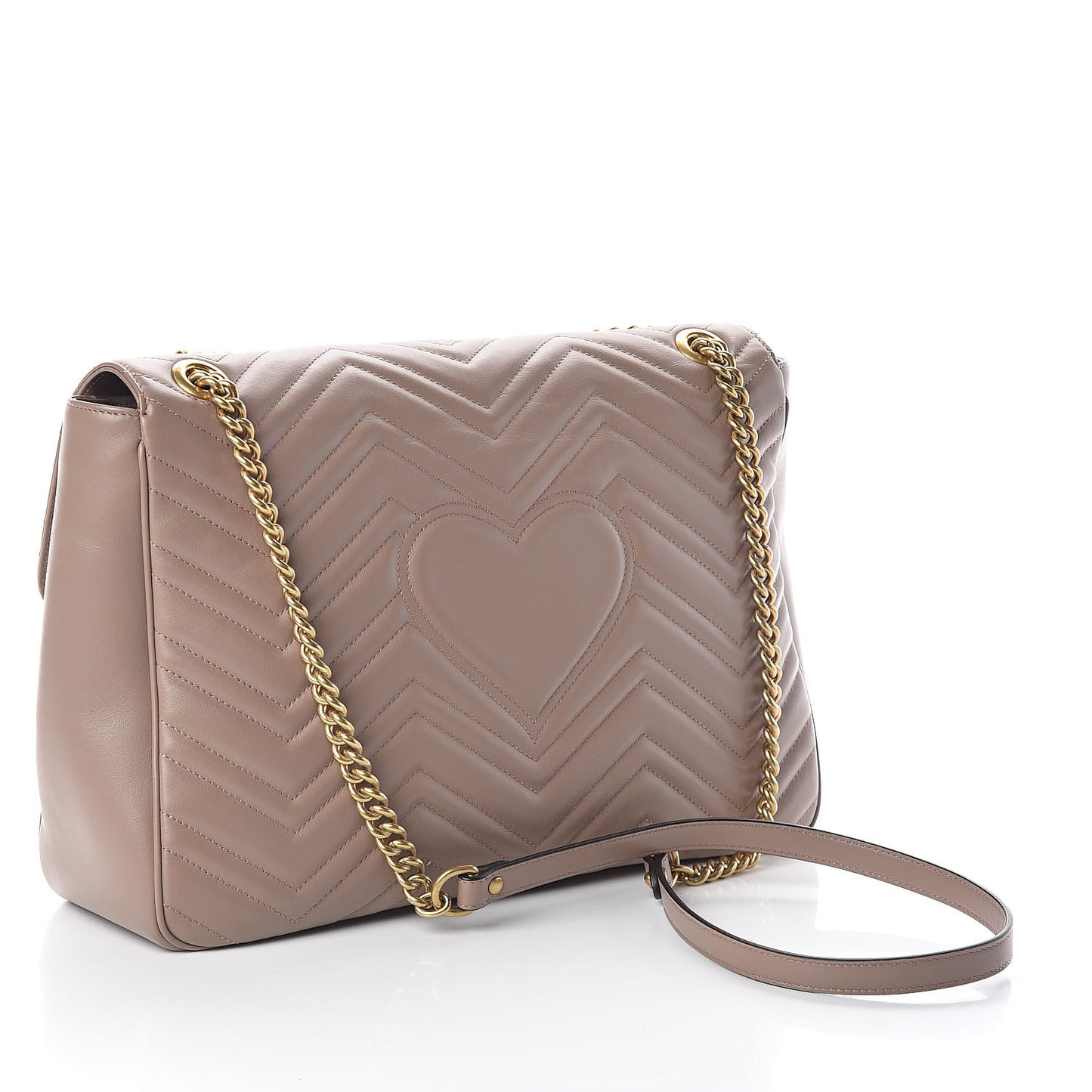Calfskin Matelasse Large GG Marmont Shoulder Bag Porcelain Rose