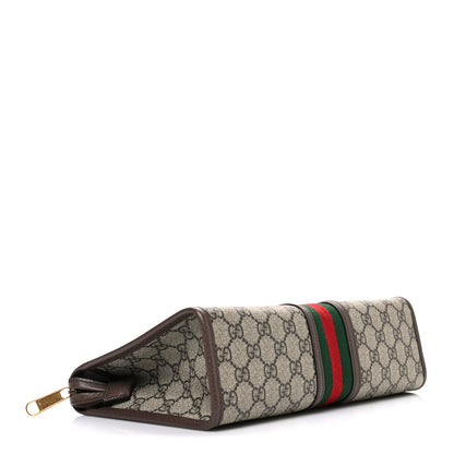 Gucci GG Supreme Monogram Web Ophidia GG Toiletry Case Beige New Acero 4 of 8