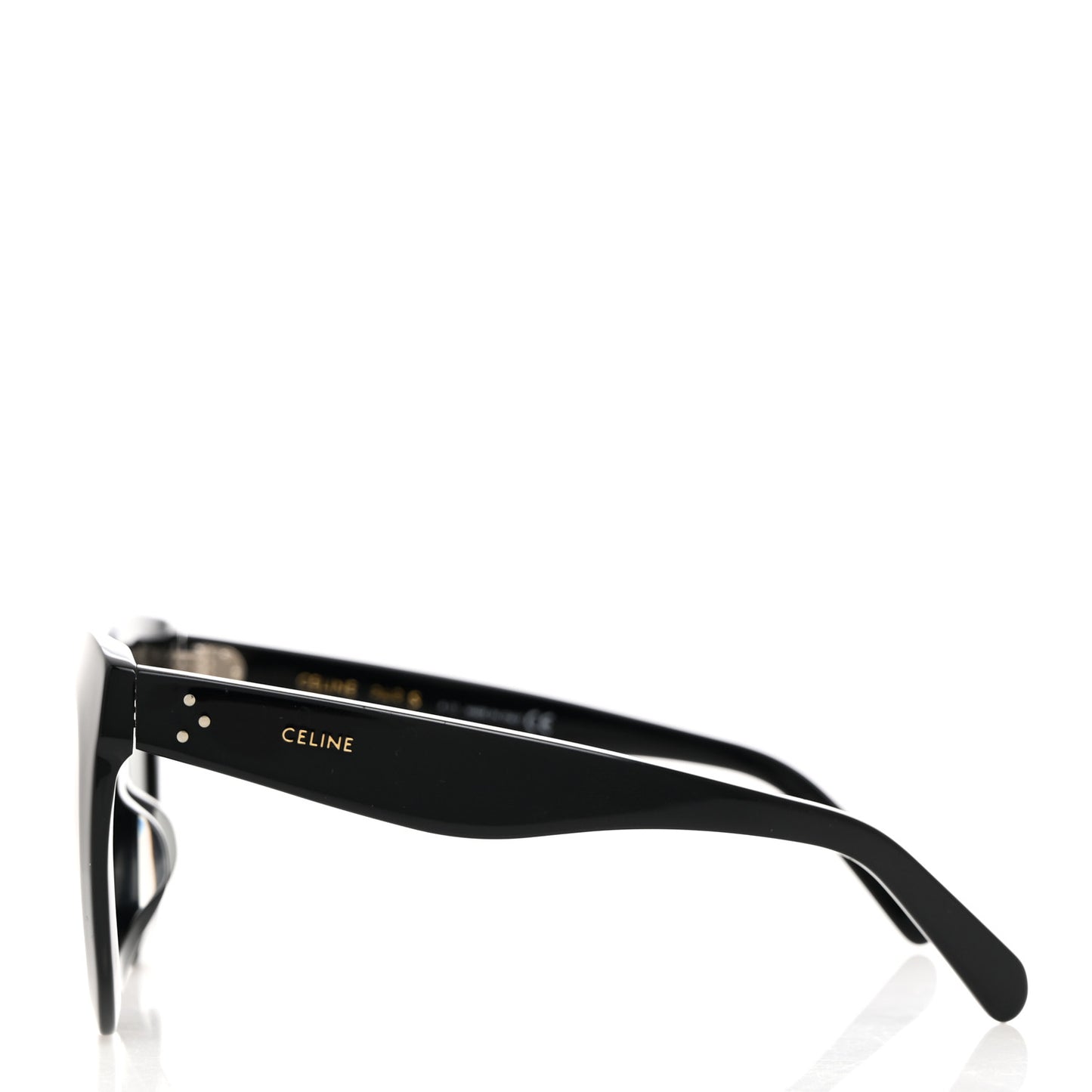Oversized Round Sunglasses CL4005FN Black