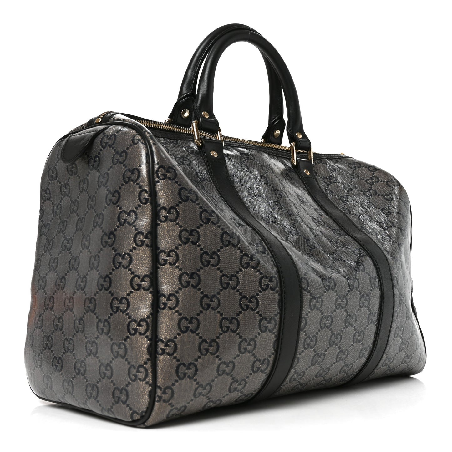 Crystal Monogram Medium Joy Boston Black