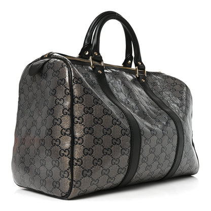 Gucci Crystal Monogram Medium Joy Boston Black 3 of 10