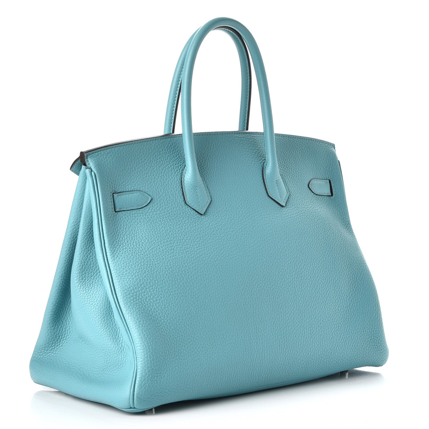 Taurillon Clemence Birkin 35 Bleu Atoll