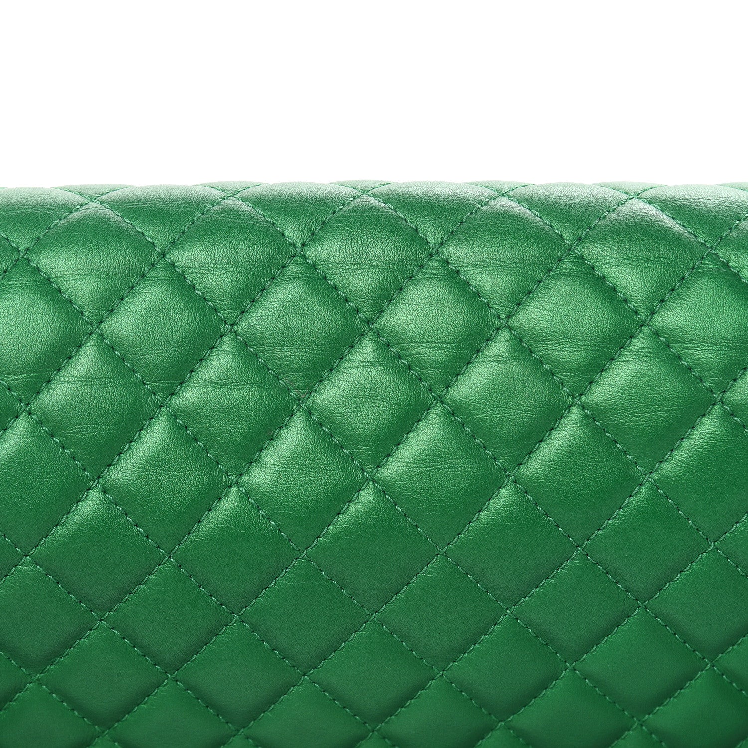 Chanel Metallic Calfskin Quilted Medium Boy Flap Green 11 of 17
