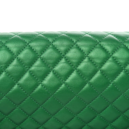 Chanel Metallic Calfskin Quilted Medium Boy Flap Green 11 of 17