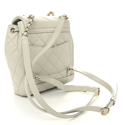 Chanel Caviar Quilted Mini Urban Spirit Backpack Light Grey 3 of 10