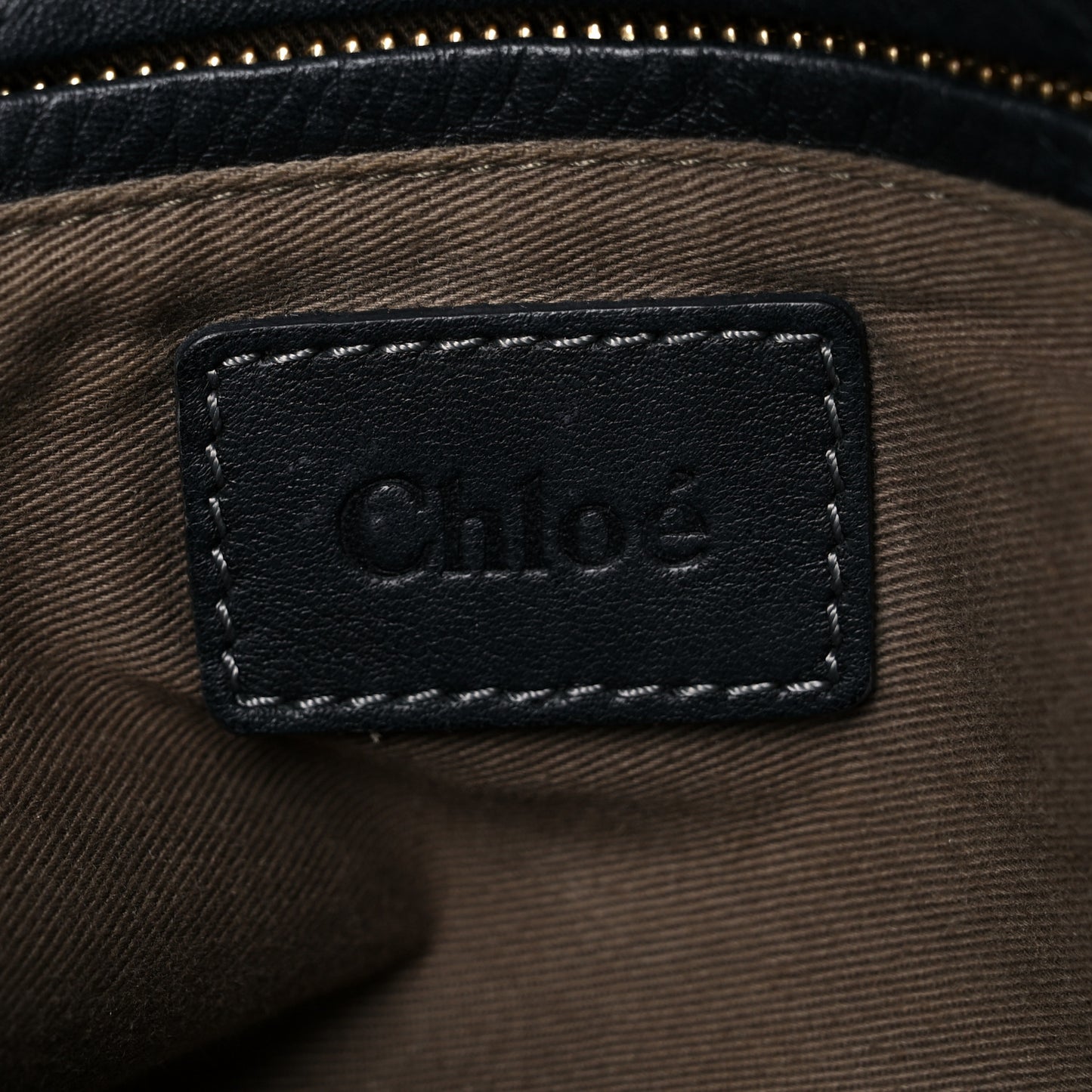 Calfskin Large Marcie Satchel Black