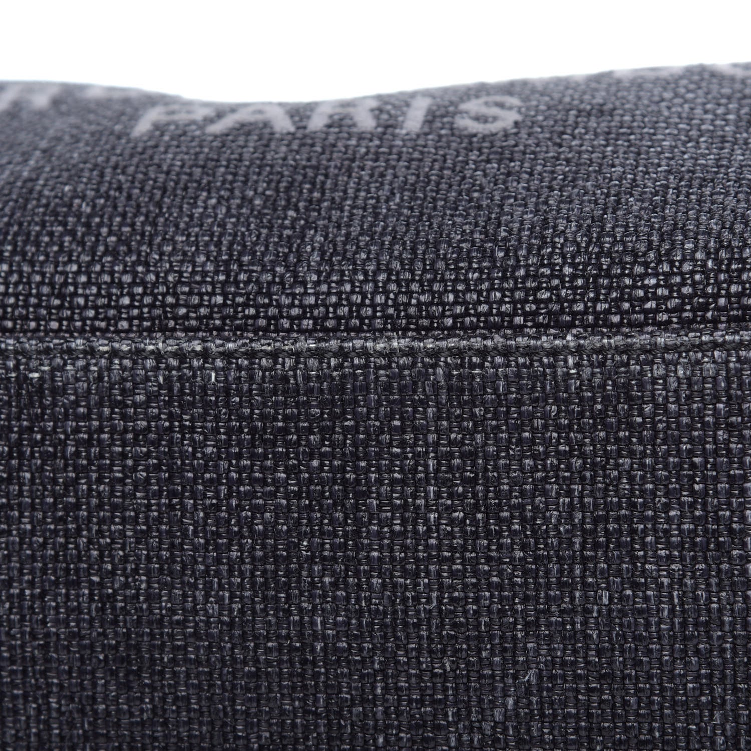 Chanel Woven Straw Raffia Large Deauville Tote Black 11 of 12