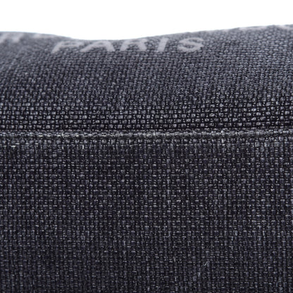 Chanel Woven Straw Raffia Large Deauville Tote Black 11 of 12