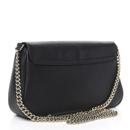 Gucci Pebbled Calfskin Medium Soho Flap Crossbody Black 3 of 10