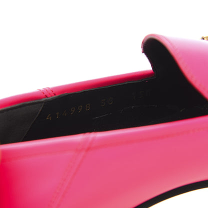 Gucci Apollo Fluo Calfskin Malaga Kid Womens Brixton Horsebit Loafers 38 Fuxia Fluo 8 of 8