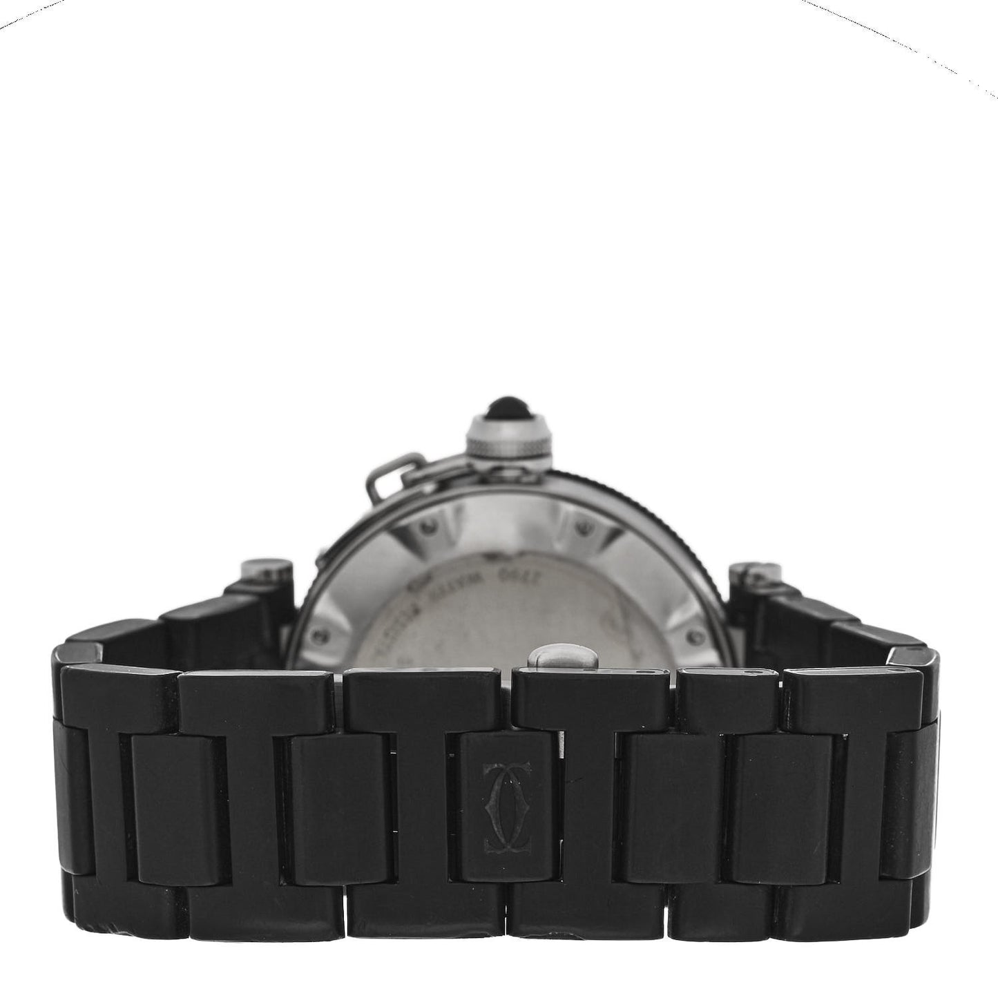 Stainless Steel Rubber 40mm Pasha C Seatimer Automatic Watch Black