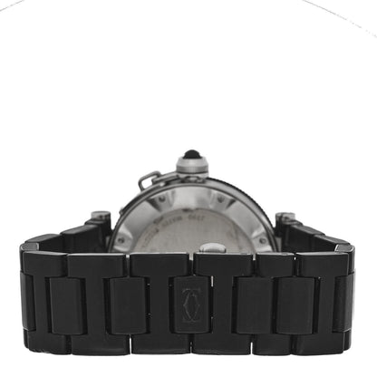 Cartier Stainless Steel Rubber 40mm Pasha C Seatimer Automatic Watch Black 3 of 4