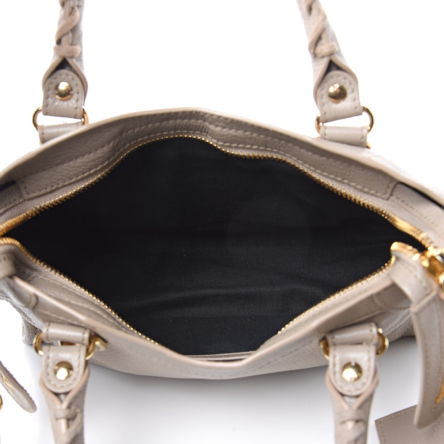 Balenciaga Chevre Gold Metallic Edge Hardware Mini City Beige Dune Argille 5 of 10