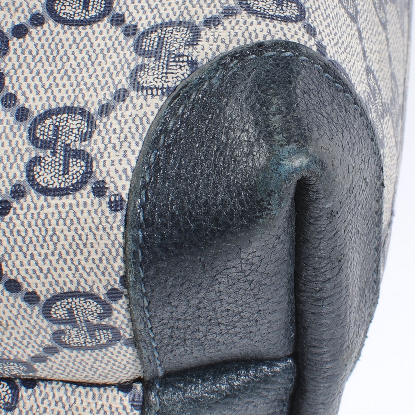 Monogram Web Handle Tote Navy
