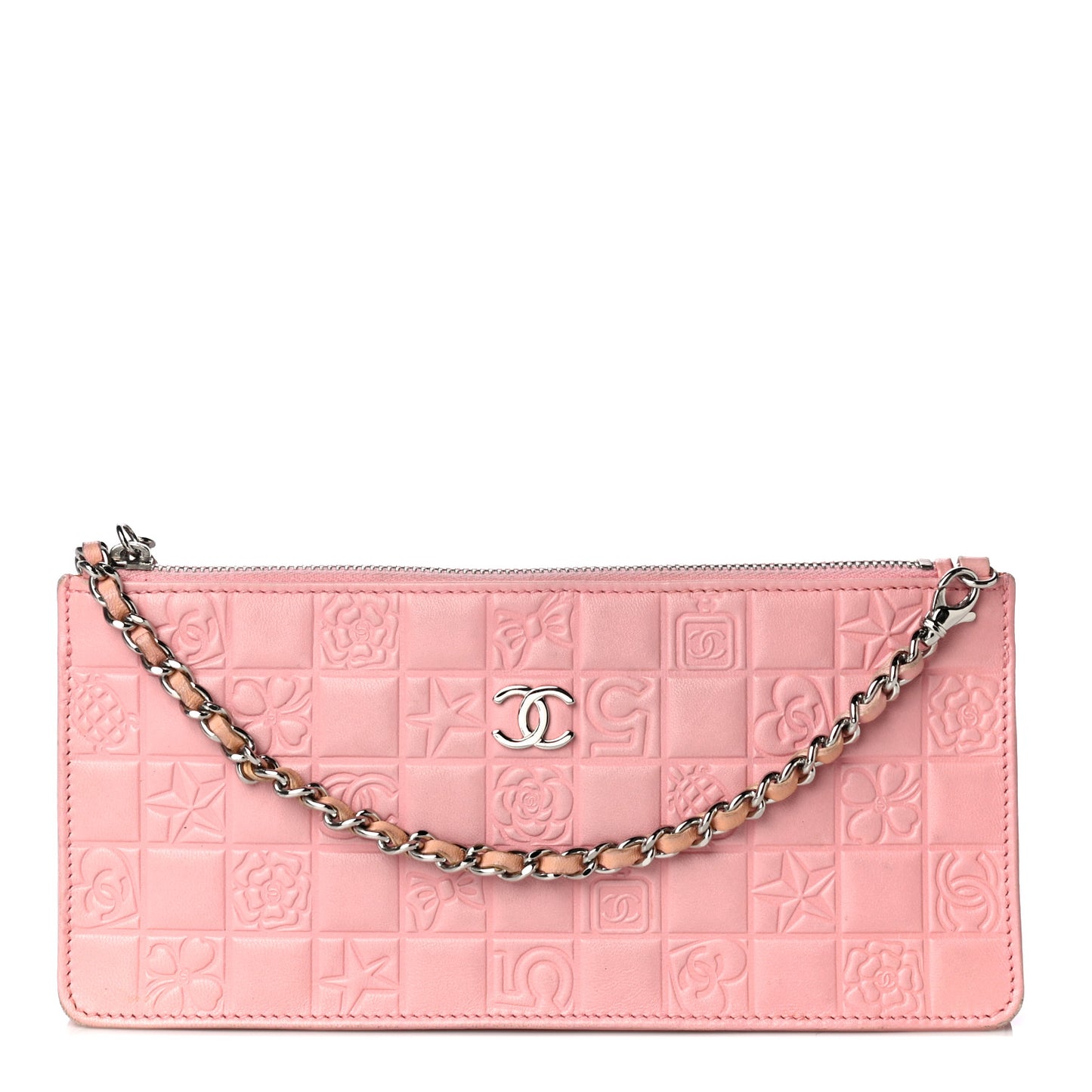 Lambskin Precious Symbols Pochette Pink