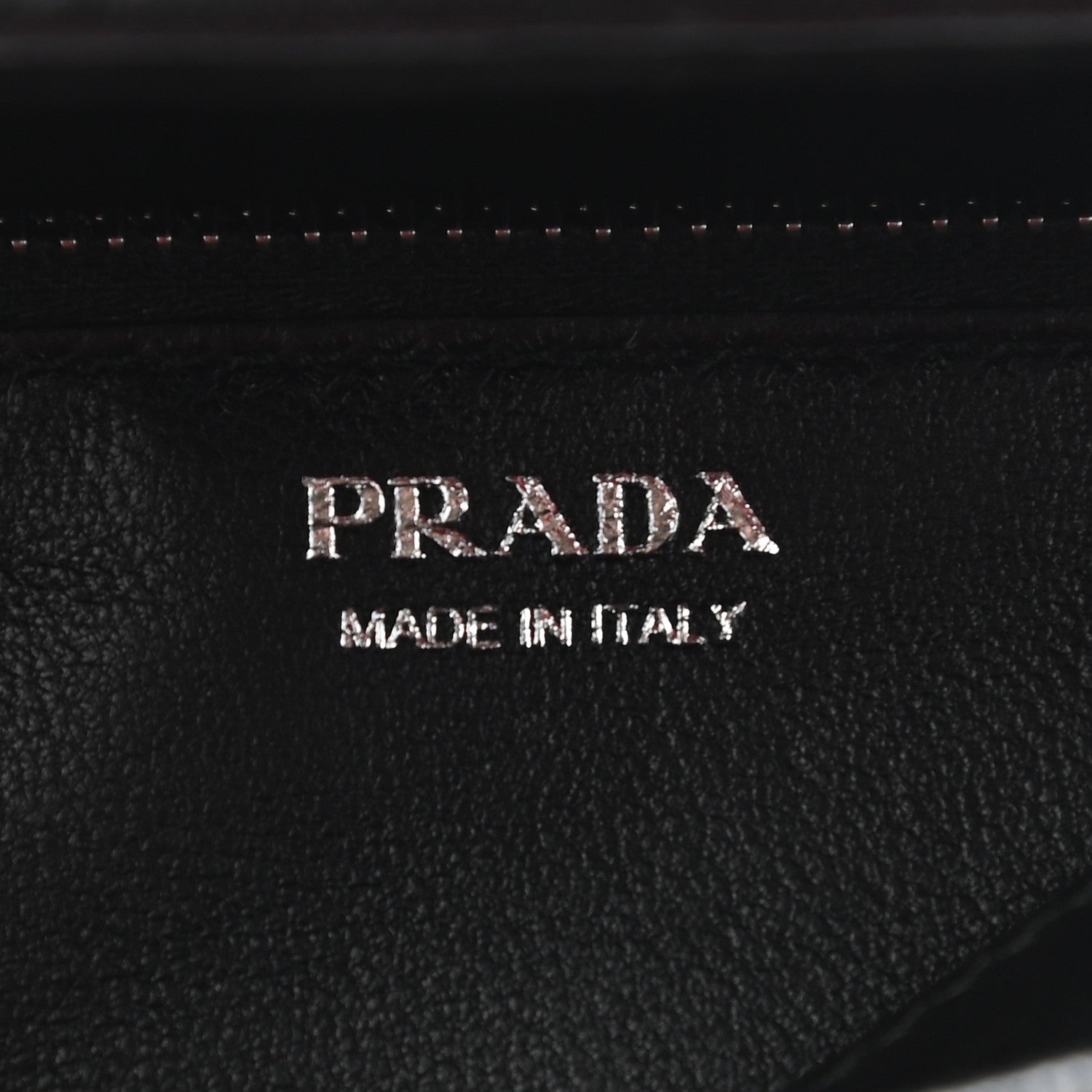 Prada Soft Calfskin Diagramme Continental Wallet Black 6 of 8
