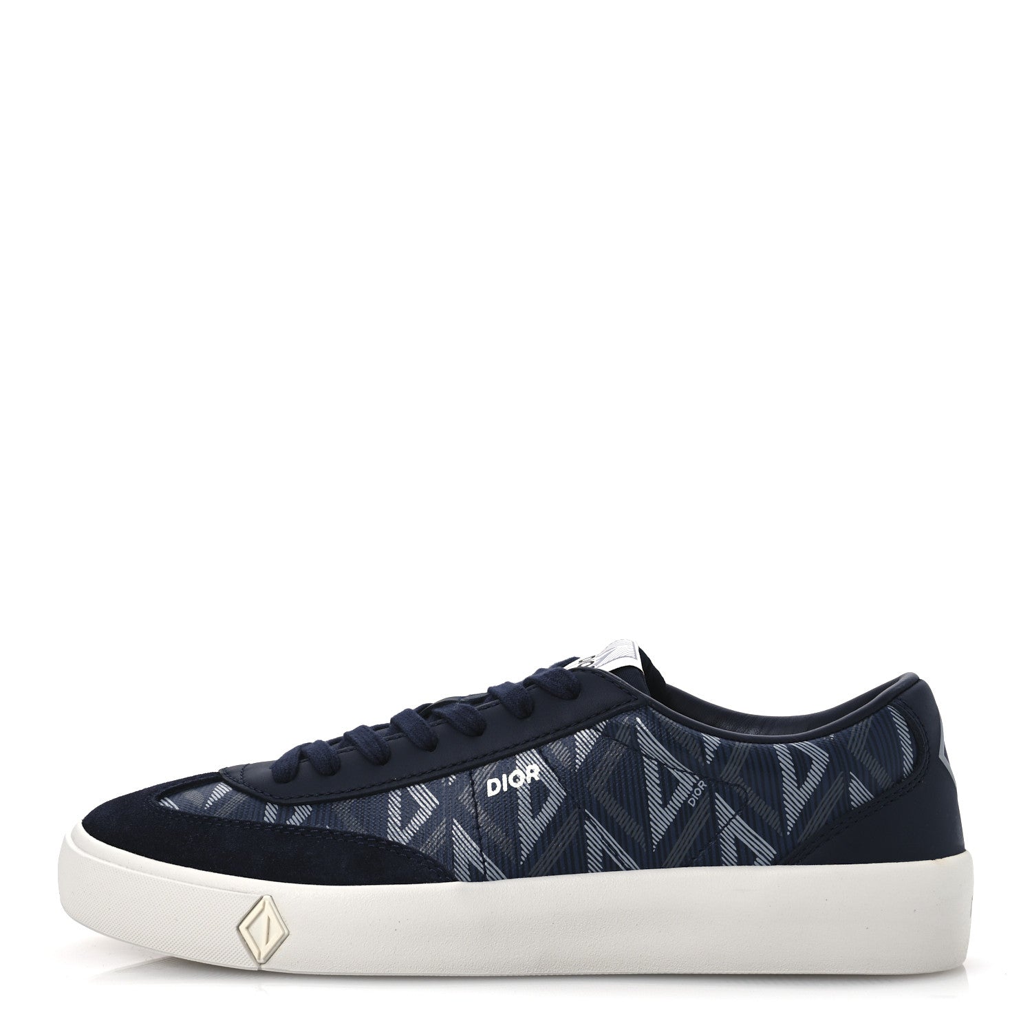 Christian Dior Canvas CD Diamond Mens B101 Low Top Sneakers 42 Navy 1 of 11