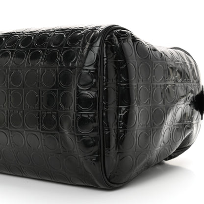 Salvatore Ferragamo Patent Gancini Embossed  Black 9 of 15