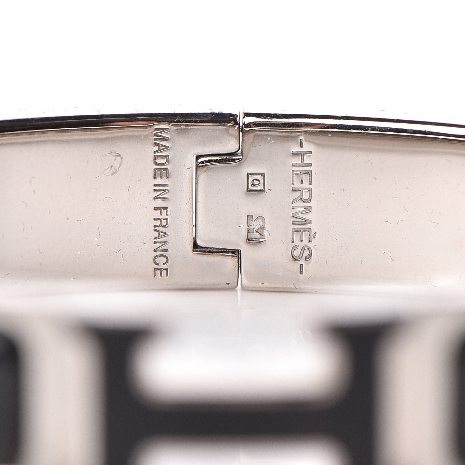 Hermes Enamel Narrow Clic Clac H Bracelet PM Black 4 of 5