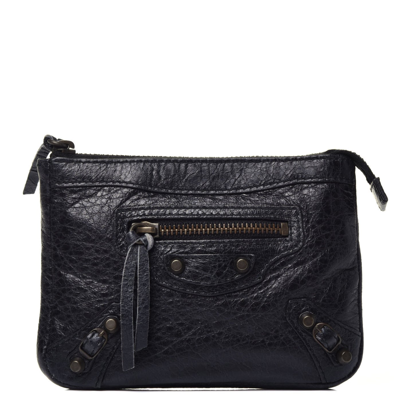 Agneau Classic Hardware M Porte-Monnaie Coin Purse Black