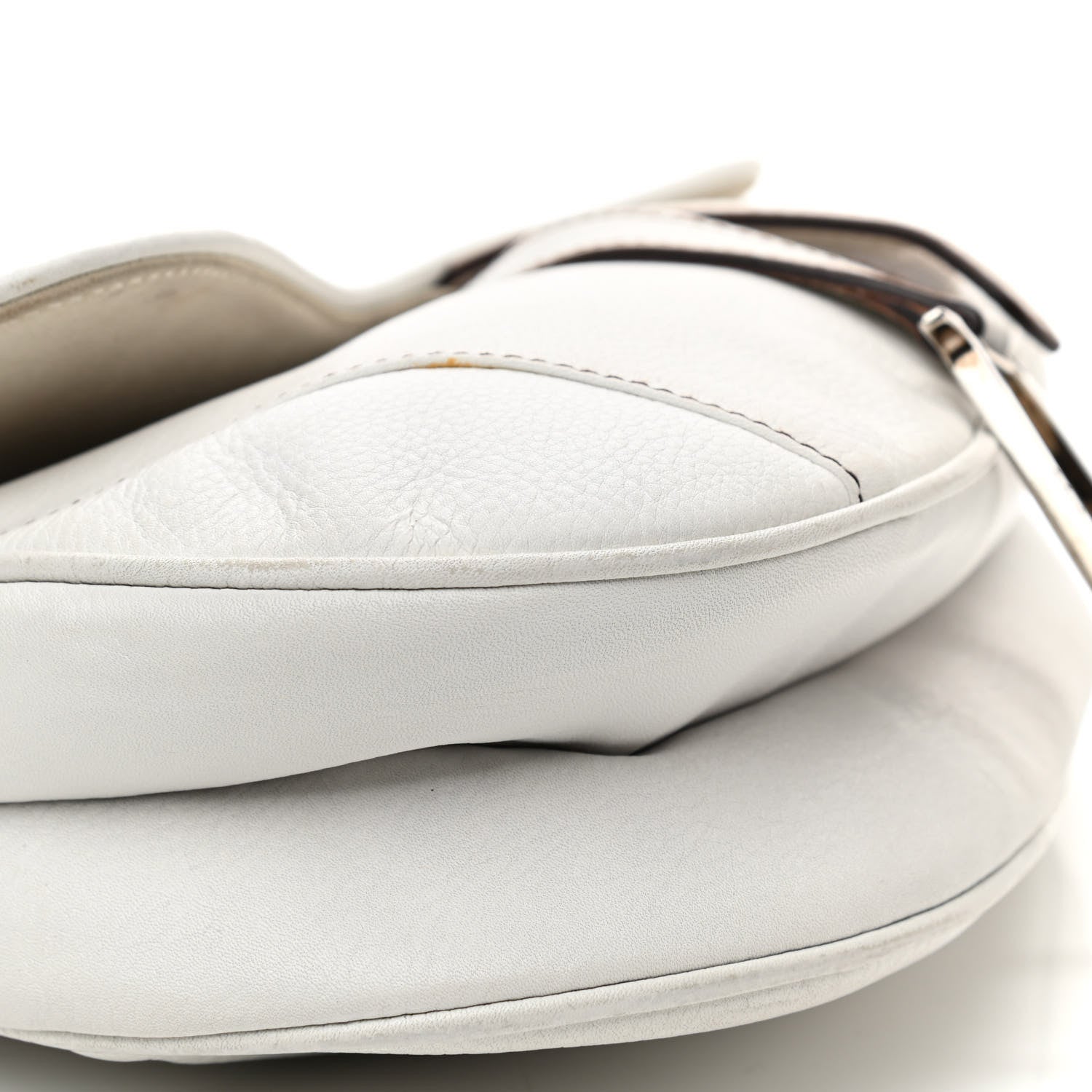 Christian Dior Calfskin Saddle Bag White 7 of 16