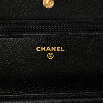 Chanel Caviar Quilted Wallet on Chain WOC Black 6 of 14