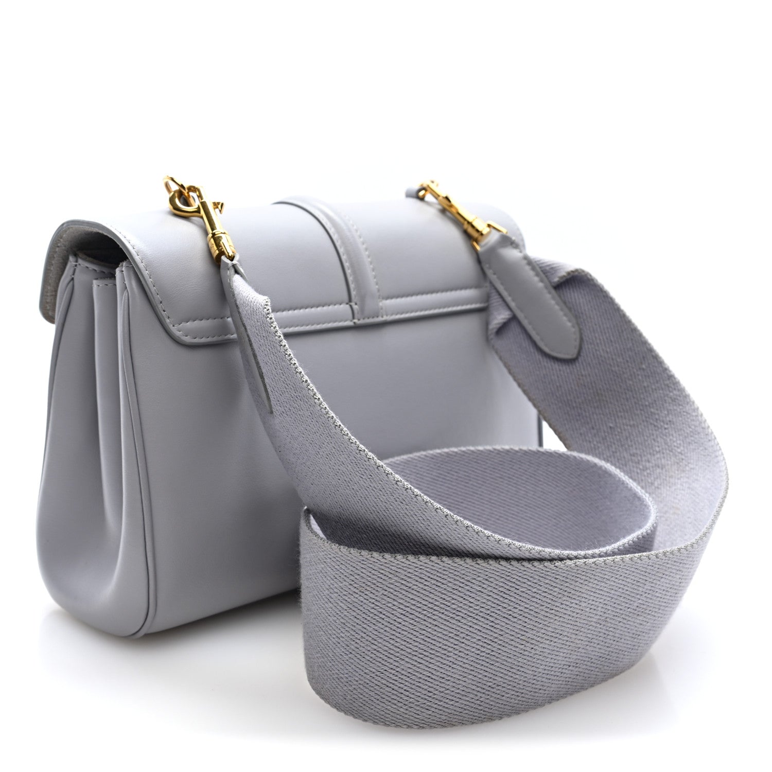 Celine Smooth Calfskin Teen Soft 16 Shoulder Bag Light Grey 3 of 9