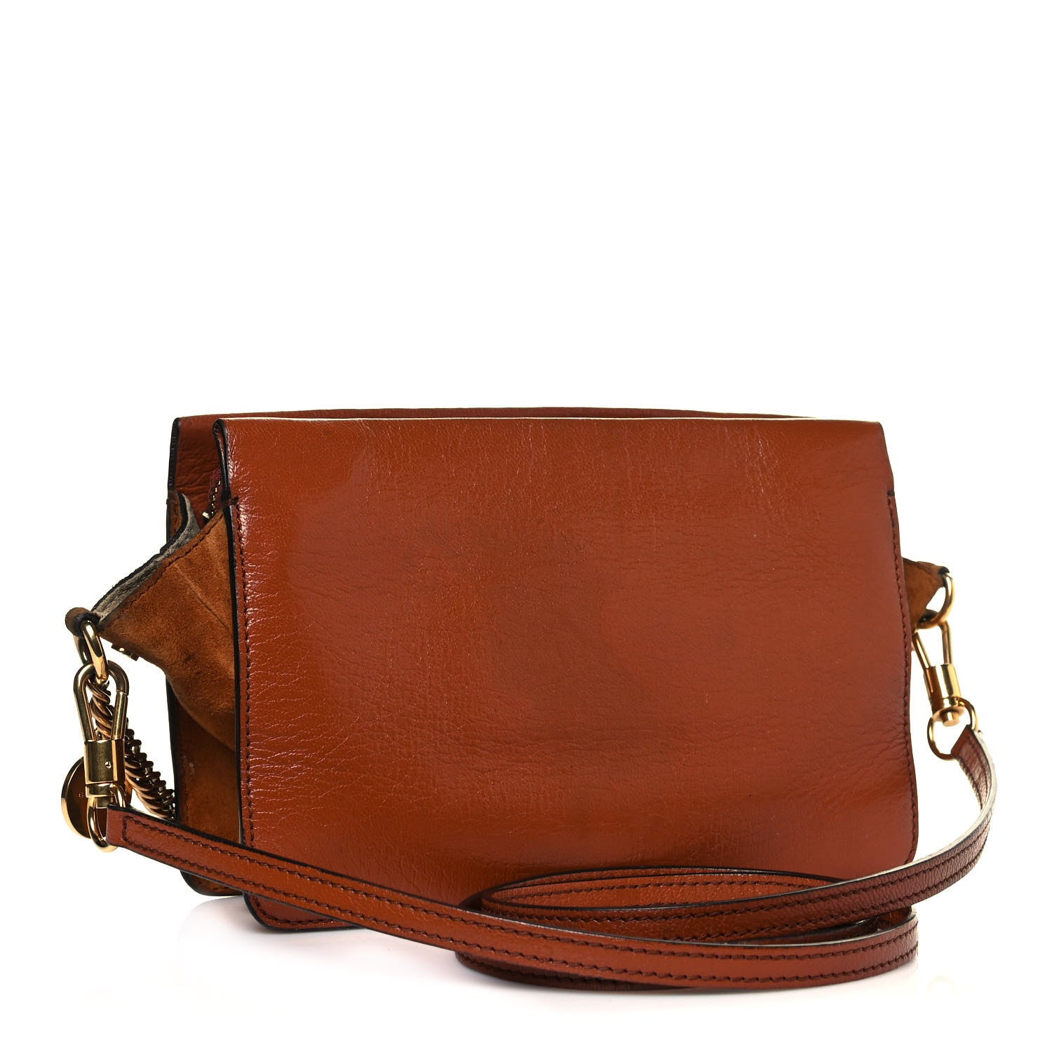 Givenchy Goatskin Suede Cross 3 Crossbody Bag Chestnut 3 of 19