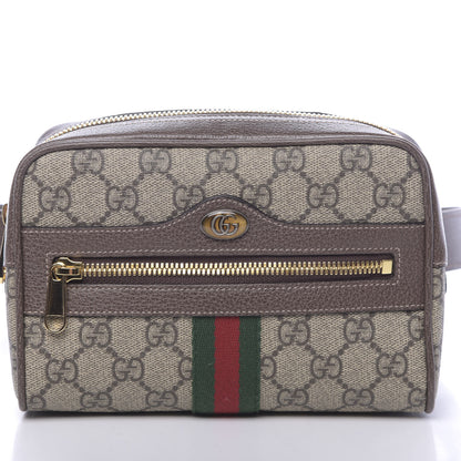 Gucci GG Supreme Monogram Web Small Ophidia Belt Bag 85 34 Dark Brown 8 of 10