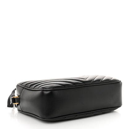 Saint Laurent Calfskin Matelasse Monogram Lou Camera Bag Black 4 of 16