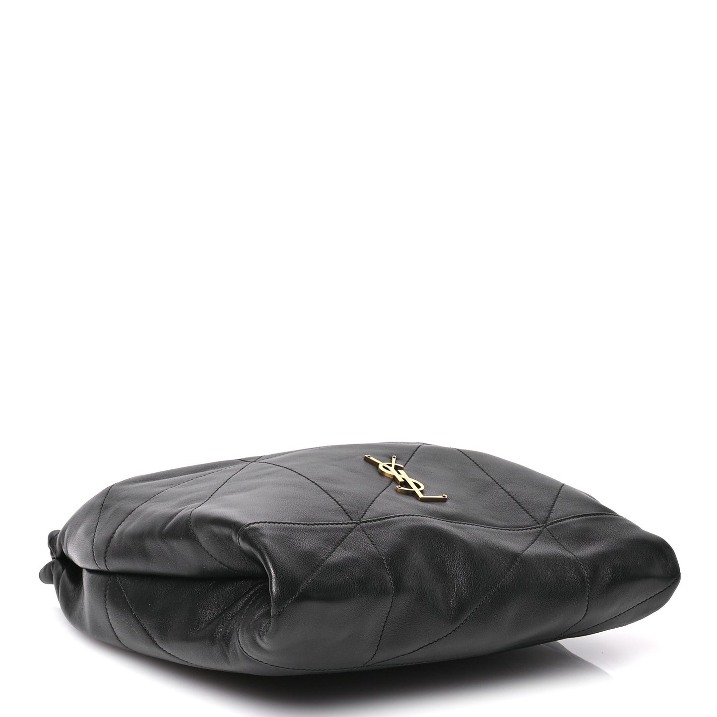 Lambskin Matelasse Monogram Medium Jamie 4.3 Pochon Black